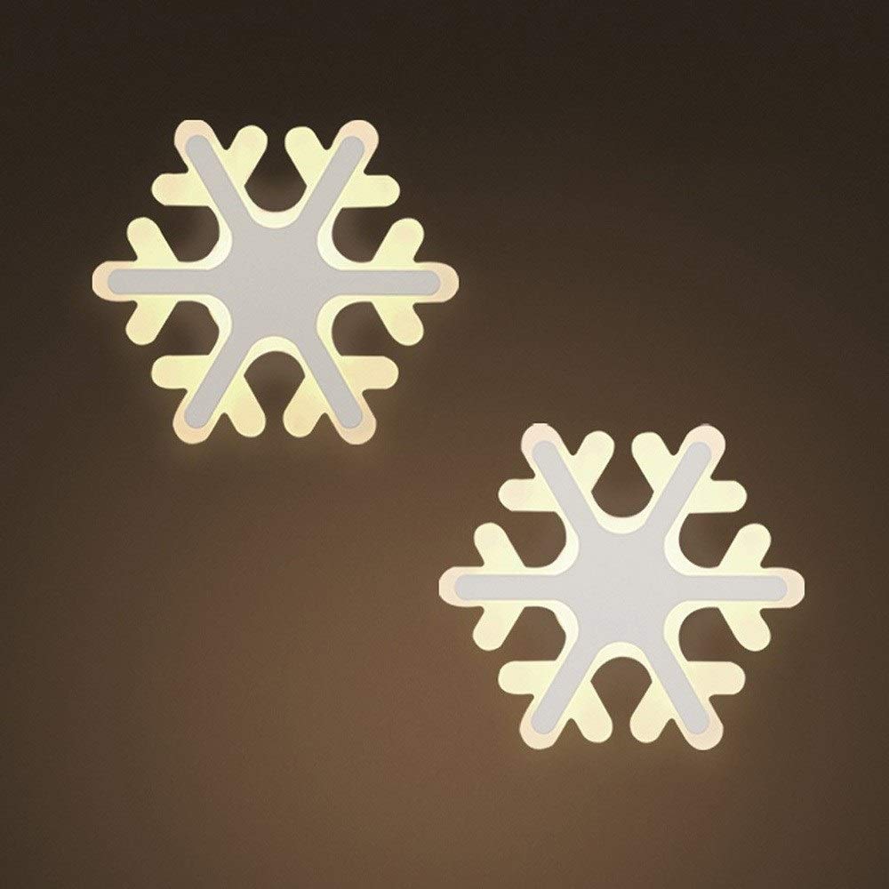 Persönlichkeit Kreative niedliche Schneeflocke LED-Wandleuchte Moderne minimalistische Wandleuchte Acrylabdeckung Leuchten Wohnzimmer Flurlicht Schlafzimmer Nacht Leselampe Treppenhaus