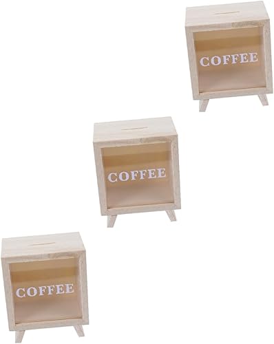 3pcs Piggy Bank Coin Jar for Adults Savings Jar for Adults Money Bank for Kids Money Jar for Adults Money Saving Jar Money Bank for Adults Wood Coin