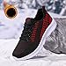 Outdoor Keep Breathable Lace Up Runing Warm Sports Fashion Shoes Women Shoes Mesh Women's Weightlifting Shoes for Women (Red, 8.5)