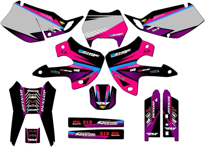 1997-2008 KLX 300 Surge Green Senge Graphics Complete Kit Compatible with Kawasaki