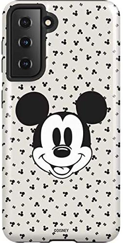 Skinit Pro Phone Case Compatible with Galaxy S21 5G - Officially Licensed Disney Mickey Mouse Logo Pattern Design