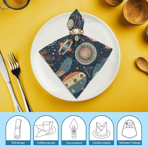 Servilletas de Tela Reutilizables con Estampado Floral miniatura 7