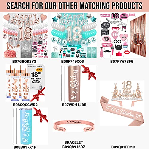 18 & Fabulous 20Oz Stainless Steel Tumbler 18 Birthday Decorations For Girls, 18Th Birthday Gifts For Girls, Happy 18Th Birthday Decorations For Girls, 18 Year Old Girl Birthday Gifts, 18Th Gift Ideas #TOP4