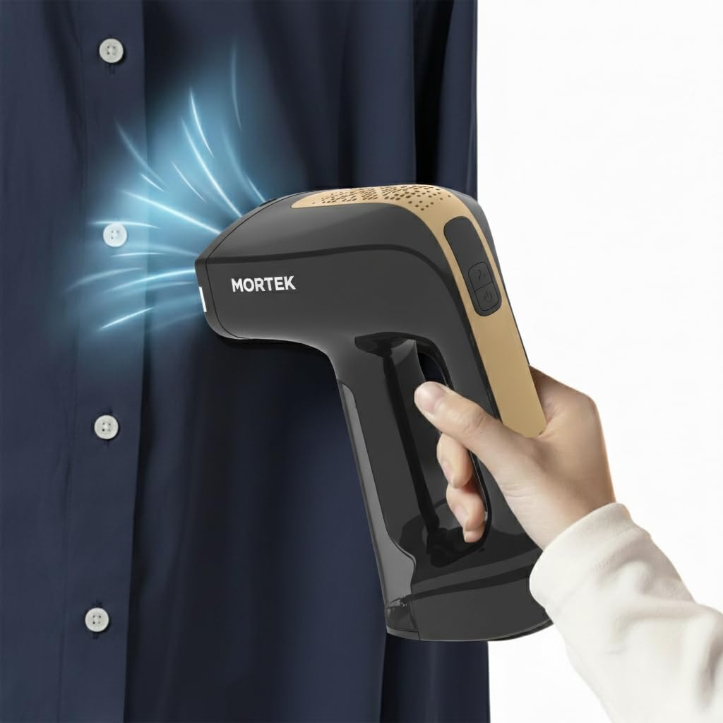 Vacuum Steamer for Clothes – 2-in-1 Vacuum Iron Steamer and Vacuum Iron – Professional Handheld Vacuum Steamer for Quick Wrinkle Removal