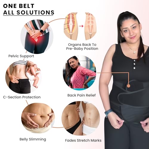 Image of Upyogaa 3-in-1 Postpartum Belly Band Full length - Abdominal Belt for Post-Pregnancy Recovery 1 Year Warranty (3XL)