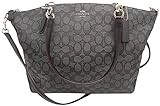 Coach Outline Signature J Kelsey Satchel - Black Smoke/Black