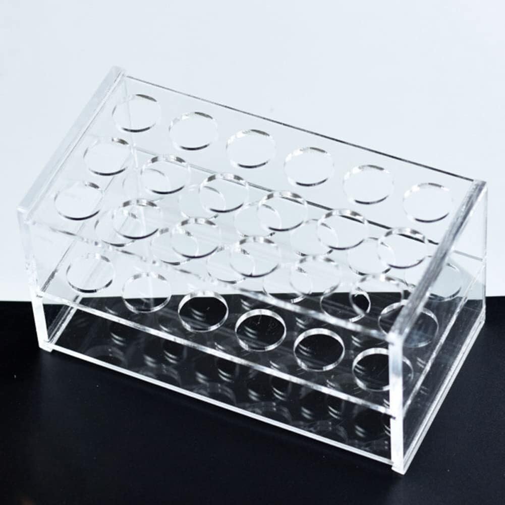 Laboratoryjne Do Probówek Przezroczysty Akrylowy Stojak Na Probówki 18 Otworów Uchwyt 10ML/15ML (1 Sztuka) Do Szkolnego