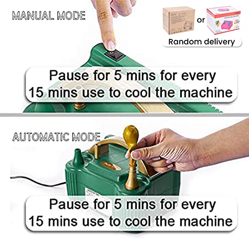 Partywoo 110V 600W Electric Balloon Pump/ Inflator, Electric, Portable Dual Nozzle Air Pump, For Balloon Garland #TOP4