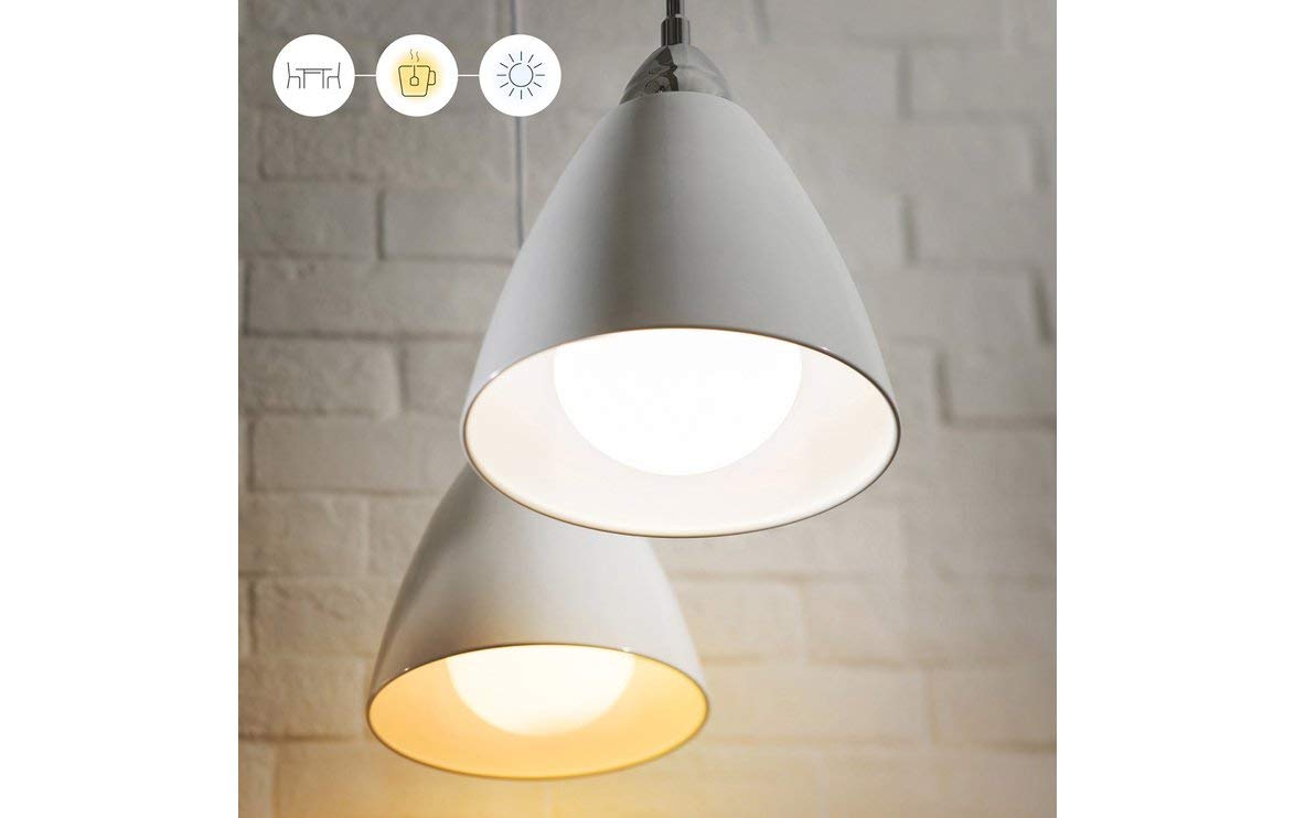 WiZ G2 WarmWhite G95 E27 inteligentna żarówka LED biała (możliwość ściemniania, moc 12 W-75 W, 2700 K, lm1055, aplikacja & Voice Control Alexa, Siri, Google & IFTTT), tworzywo sztuczne, 12 W, ciepła biel, Globe 95-E27