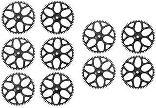 Gears Parts 10Pcs Main Gear Compatible with WLtoys V911S V977 V988 V930 V966 XK K110 RC Helicopter Airplane Drone Spare Parts Accessories Gear (Color : Black)