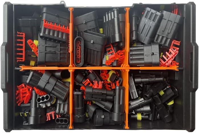 43 Sets 1.5 Series 1/2/3/4/5/6P Waterproof Car Wire Connector Automotive Xenon Lamp Auto Part Male Female(1 Box)