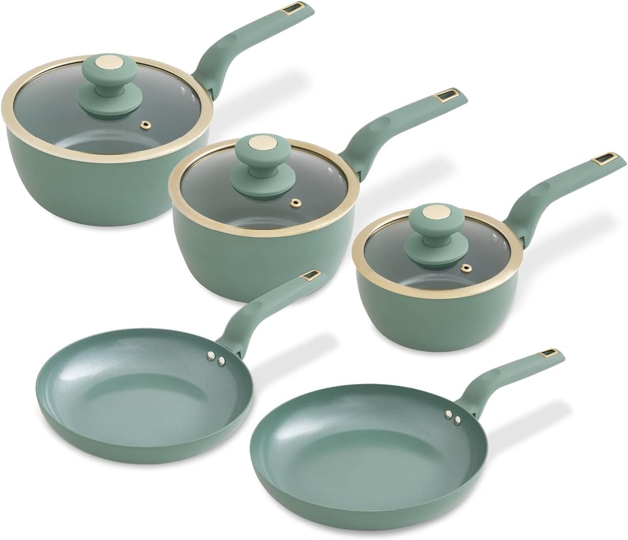Tower T800232JDE Cavaletto 5 Piece Cookware Pan Set with 16cm, 18cm ...