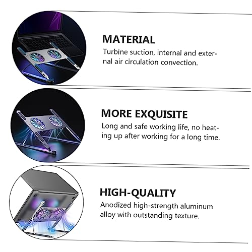 Base refrigerante para portátiles NUOBESTY con ventilador y LED miniatura 5