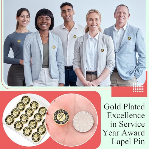 Image of Ferreve 50 /20 Pcs Year of Service Pins Employee Excellence Award Lapel Pin Performance Recognition Reward Anniversary