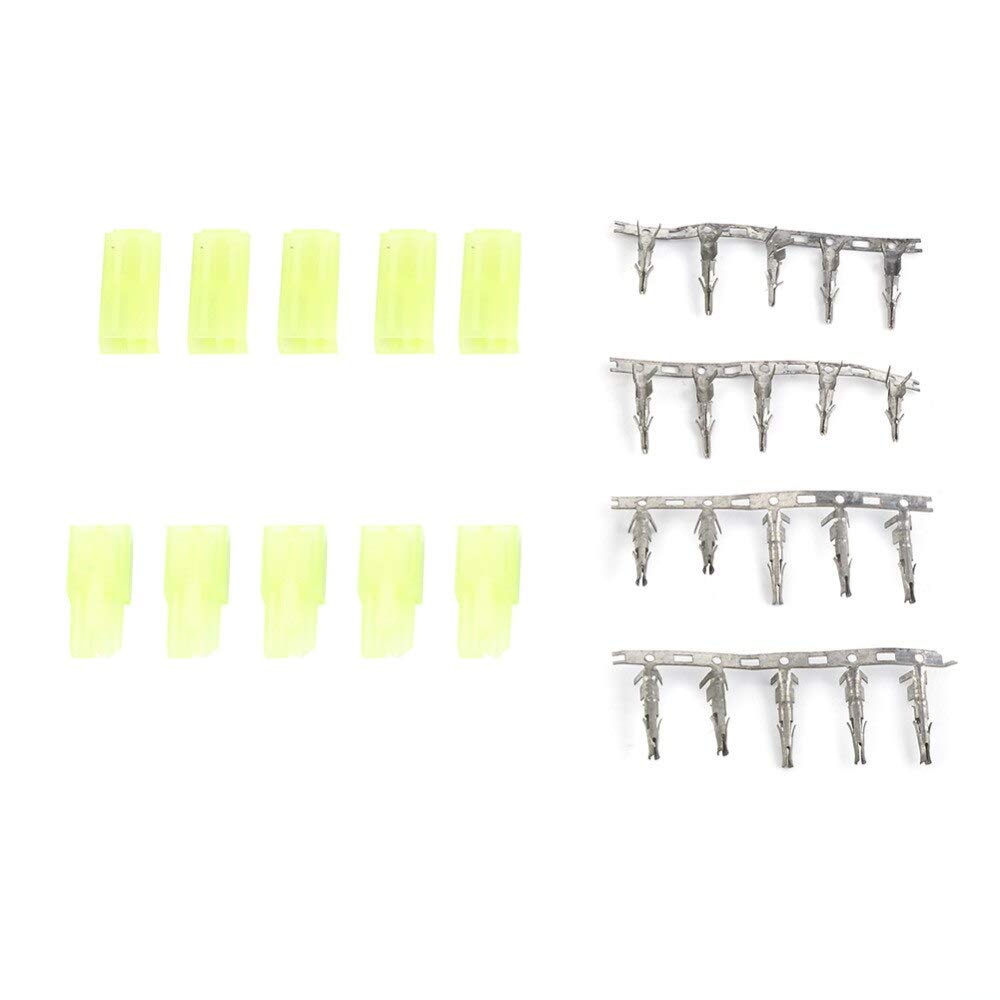 Replacement Part For 5 Pairs Male Female Green Mini Plug Unwired Connector Airsoft RC Mini Plug Female Connector Pins