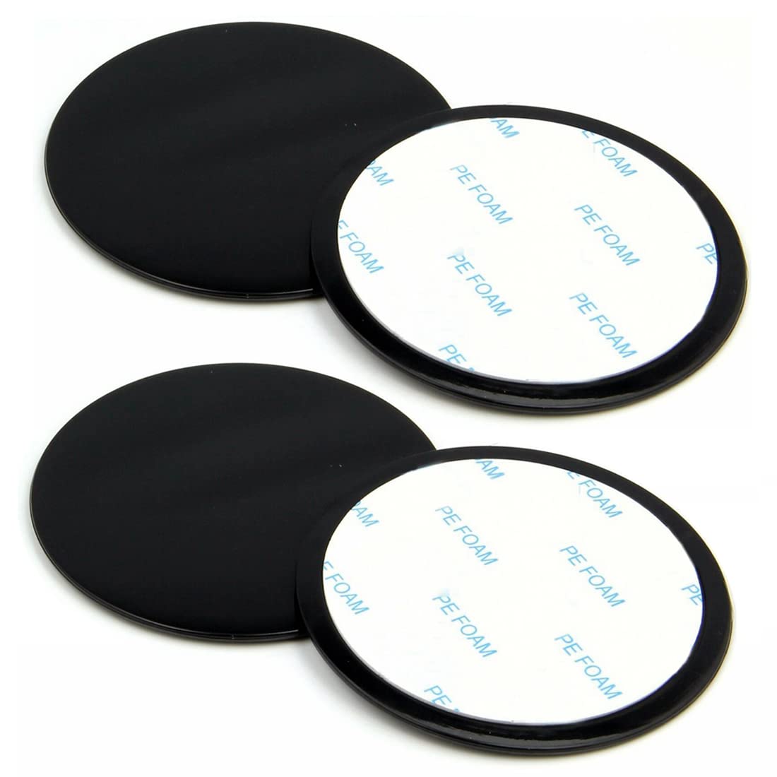 OQTIQ Kleverige zelfklevende 3M Pad 95mm (3,7) Dashboard Pad Montageschijf voor Zuignap Telefoonhouder [2 stuks] voor Tom Tom Garmin GPS Zuigbevestiging Vervanging Hittebestendig Sticky Pad voor