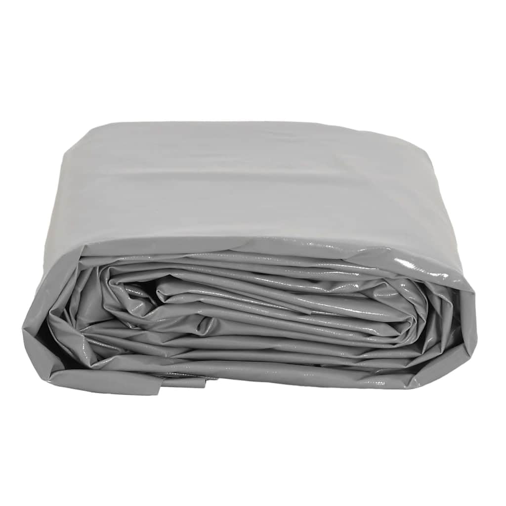 Telone di copertura, grigio, 3 x 4 m, in tela con rivestimento in PVC, 650 g/m², per mobili da giardino, legno, rimorchi, barca, auto, resistente ai raggi UV e alla muffa