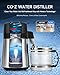 CO-Z 1.1 Gallon Water Distiller, 4L Countertop Distilled Water Machine with Timer Reservation and Glass Pot, 750W 304 Stainless Steel Distilled Water Maker for Home Office Drinking Water Purification