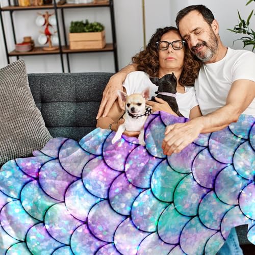 Jeté de canapé sirène pour des soirées cocooning chaleureuses