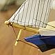 Comtervi Segelboot Maritimes Deko Segelschiff aus Holz, Fischerboot Holz Segel Segelschiff Modell 24 * 6 * 24cm