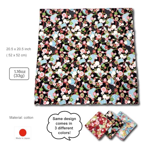 Terra Distribution Square Cute Scarf [ Made in Japan ] Japanese Design Bandanas Hair/Head Scarves for Women and Men4