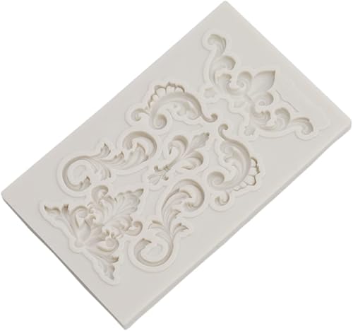 Molde de silicona para fondant de encaje, molde de encaje de flor de alivio 3D, decoración esculpida para cupcakes, joyería, arcilla polimérica,