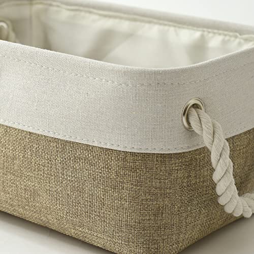 Sacyic Small Storage Baskets For Shelves,Fabric Storage Baskets For Closet,Rectangular Collapsible Baskets For Organizing Clothes,Toys,Books,Gifts #TOP6