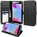 BLU Studio 6.0 HD D650a Case, Abacus24-7 BLU Studio 6.0 HD Wallet Case with Flip Cover, Stand and Pockets for ID, Credit Cards - Black BLU Studio 6.0 HD D650a Flip Case
