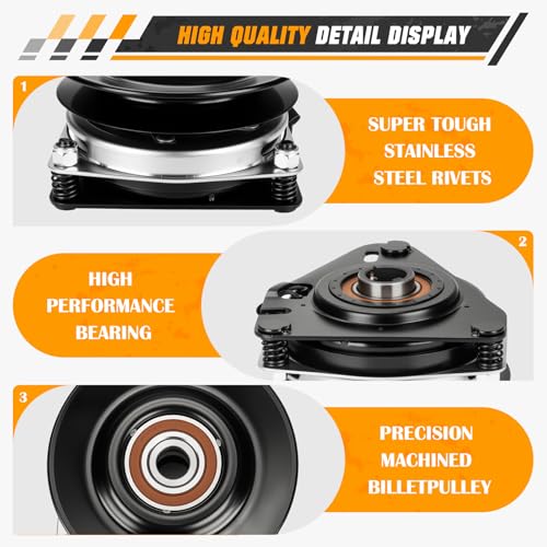 PetMigo 179334 PTO Clutch 400008 Fits for Husqvarna AYP YTH2448 YTH2148 PB26H54YT PB24TH54YT 532414336, 532179334, 4387900 414336, 471717P, SP24H48YT, PB20VA48, PB22VA54 by PetMigo - Used condition - Image 4