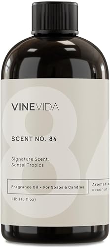 Miniatura 1004 de VINEVIDA [4 onzas] Aceite de fragancia de madera de teca de caoba para fabricación de velas y fabricación de jabón, aromas de velas prémium para