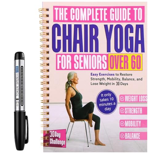 Karlaris Chair Yoga for Seniors Over 60, With Black Marker