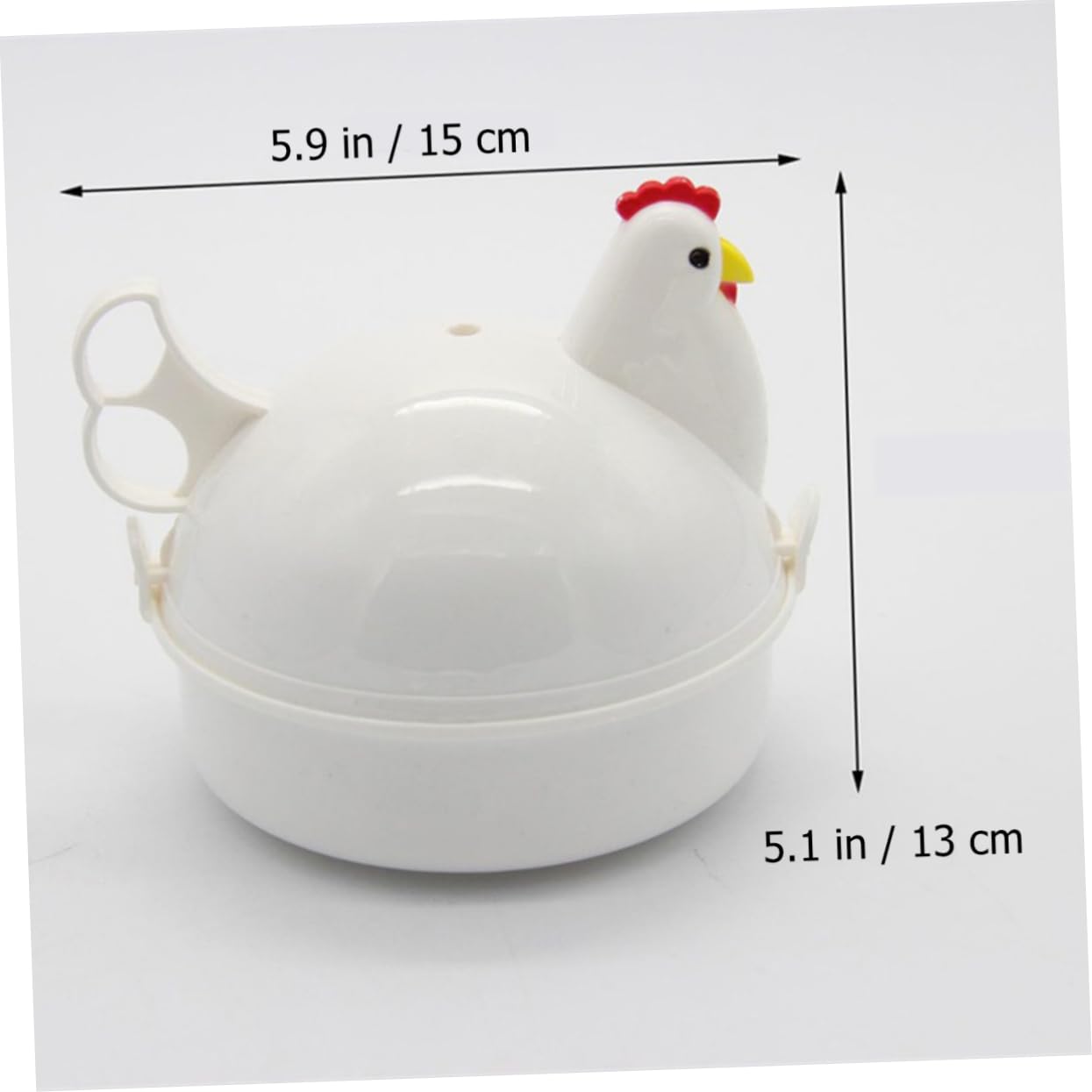 AUTSUPPL Chicken Shape Egg Steamer Poacher Egg Microwave Cooker Easy to Use Kitchen Tool Creative Design for Quick Cooking