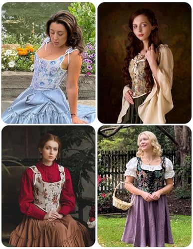 Scarlet Darkness Women Renaissance Corset Pirate Bustier Top Bodice Bodyshaper