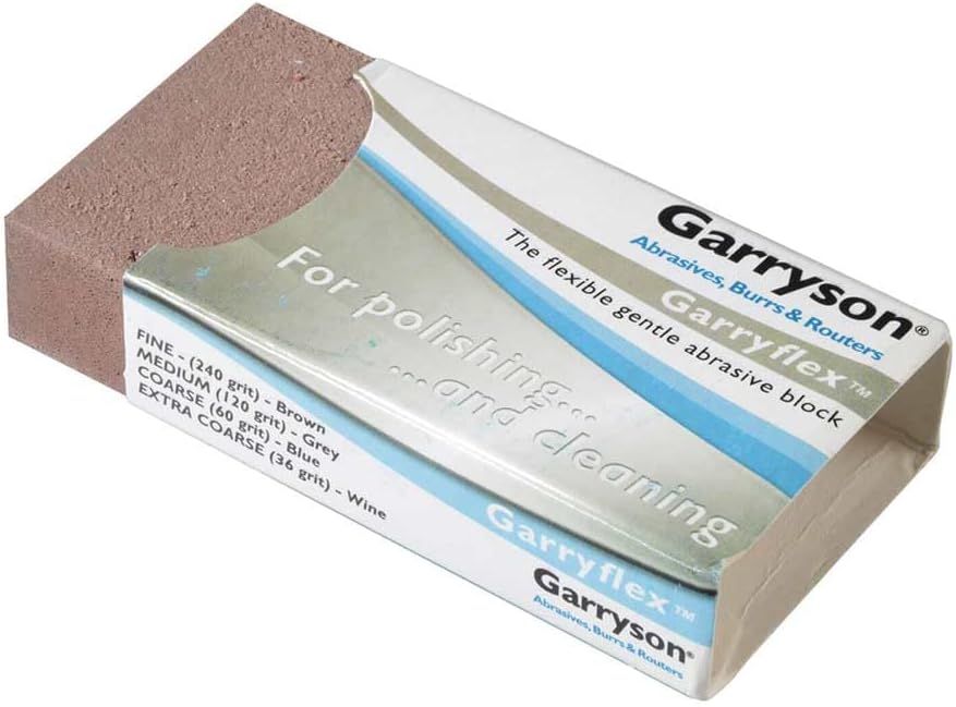 GB240 Garryflex Abrasive Block - Fine 240grit, Brown