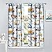 Kids Blackout Curtains Rod Pocket for Boys Bedroom Gaming Room Decor Airplane Ship Hot Air Balloon Bus Window Drapes Colorful Bedroom Blackout Curtains Boys and Girls Room Curtains 55x63in
