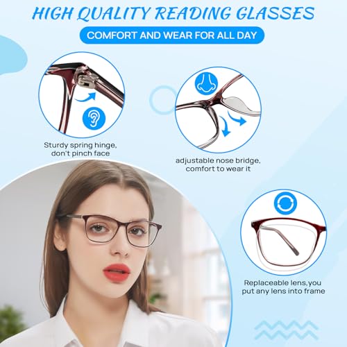 Image of OCCI CHIARI Blue Light Glasses for Women Non Prescription Glasses Fashion Eyewear Full Rim Optical Frame