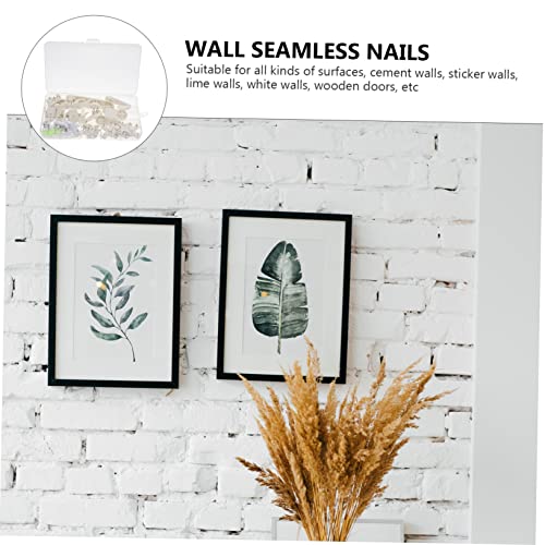 Image of jojofuny Visible Wall Hooks for Art Display Frame Hanger Kit Picture Hanging Hardware for Drywall
