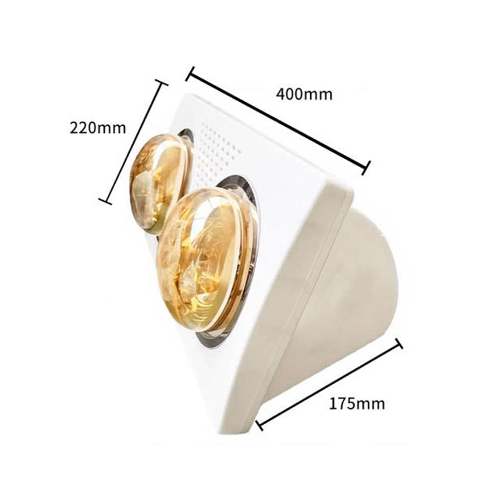 Compact Lighting Equipment for Wall Mounted Bathroom Heaters, Small Bathrooms, and Toilets Oficinas