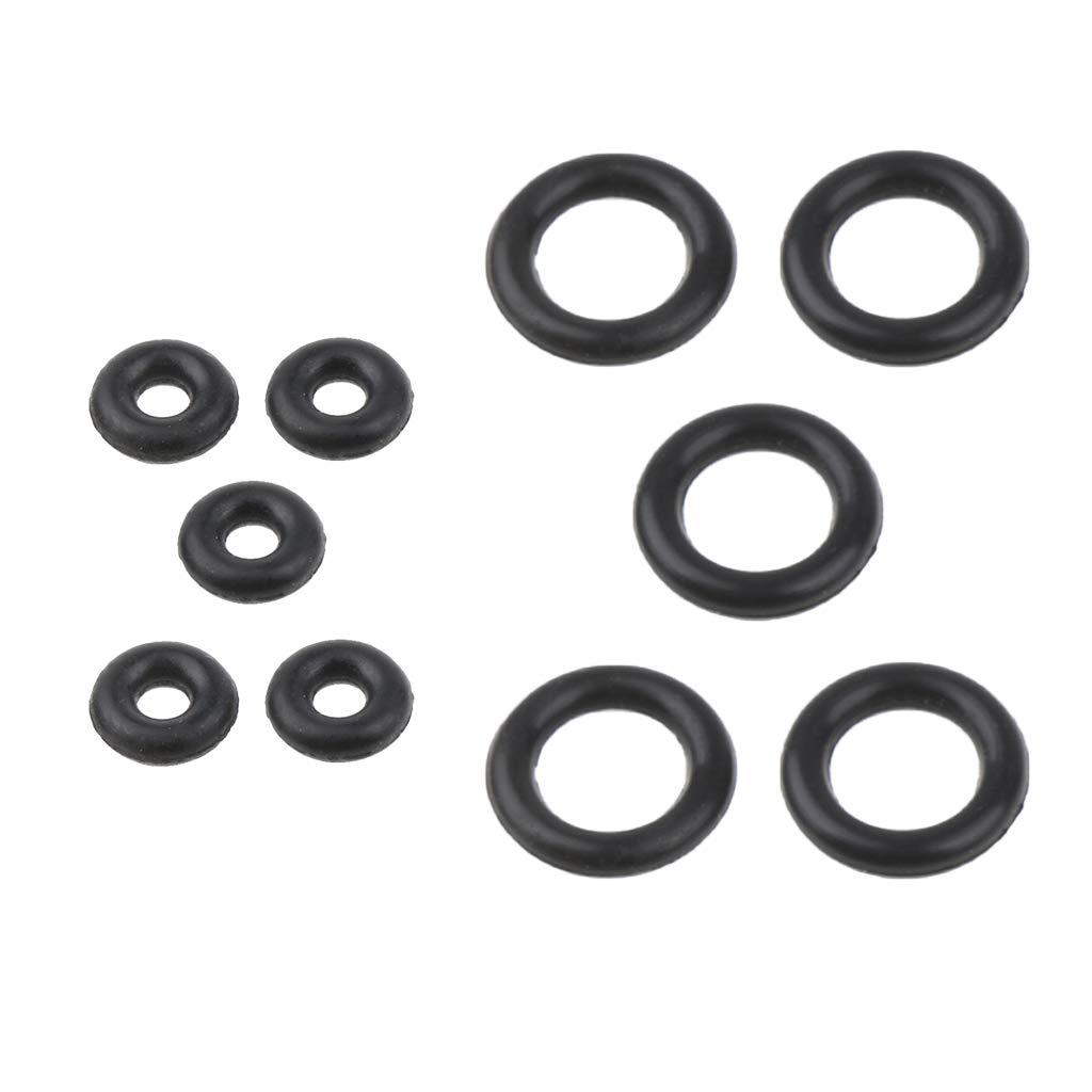 SM SunniMix 10 Pcs BBQ Rubber Ring O Type Gasket Cooking Gas Tank Refill Leakage Proof Camping Accessories