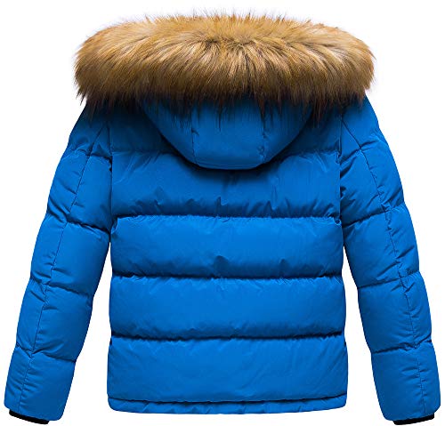 Image of CREATMO US Boy's Water Resistant Winter Coats Warm Fleece Lined Outwear Windbreaker Ski Jacket