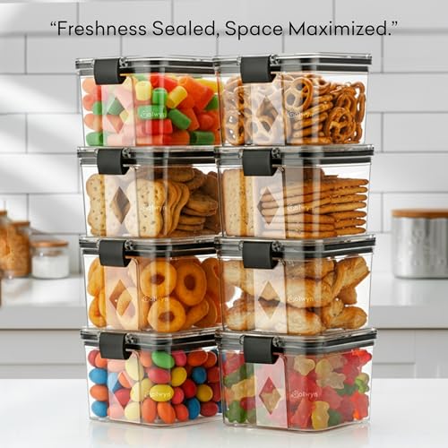 Image of GOLWYN KITCHEN STORAGE CONTAINER SET AIR TIGHT (500 ML SET OF 12), PLASTIC