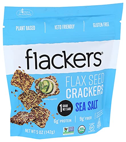 Doctor in the kitchen, flackers, Organic flax seed crackers (893615002091)