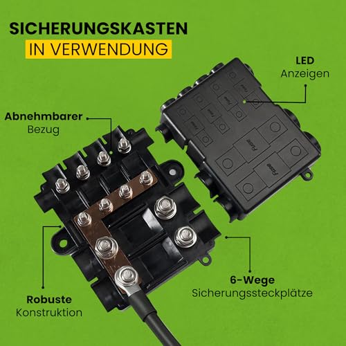 Porte-fusibles Mega Midi Offgridtec boîtier polyamide contre les surcharges électriques - 6