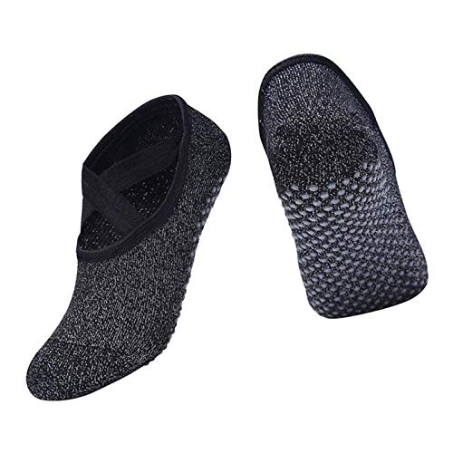 Meias femininas para ioga menolana antiderrapantes meias Barre Pilates Home Sock com alça antiderrap