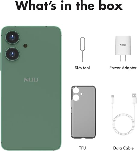 Miniatura 4 de NUU Teléfono celular básico N20, cámara gran angular, 6 GB + (6 GB de RAM extendida), almacenamiento de 128 GB, pantalla HD+ de 6.6 pulgadas, 90 Hz