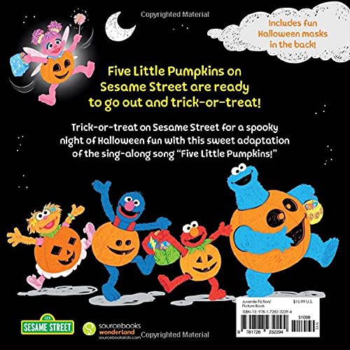 Five Little Pumpkins on Sesame Street: A Halloween Storybook Treat with Elmo, Cookie Monster, and Friends! (Sesame Street Scribbles) - Thumbnail 2
