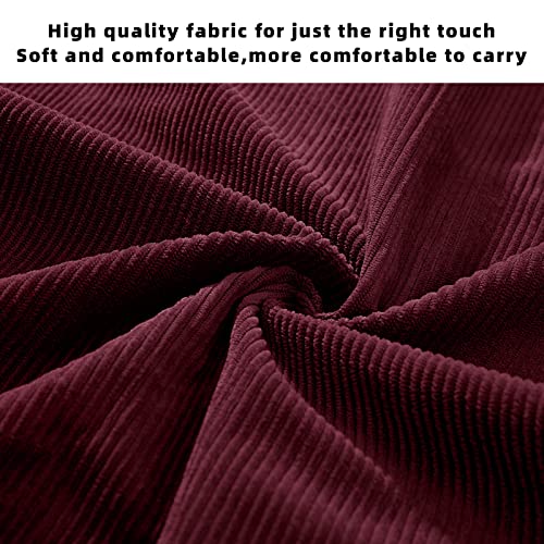 Image of KALIDI Women Corduroy Tote Bag Zipper Casual Tote's Handbag Big Capacity Shoulder Bag with Pockets