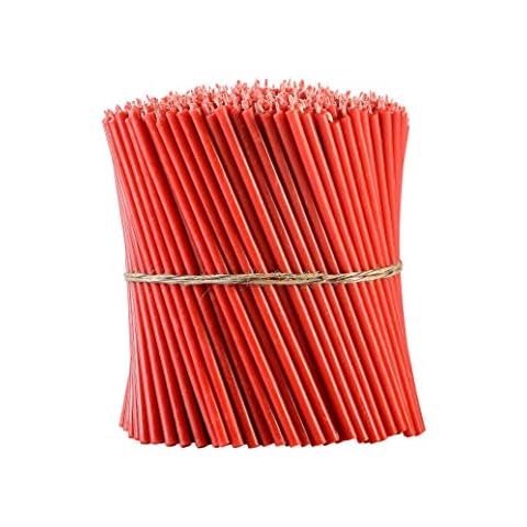Danilovo Ritual - Velas de cera de abeja (rojo) para decoración de mesa de boda Cover