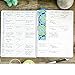 Elan Publishing Company Designer Lesson Planner and Record Book for Teacher 8.5x11 in 7 Period Lesson Plan - Includes Bookmark Daily and Monthly Organizers, and Grade Chart - Blue Green Flowers