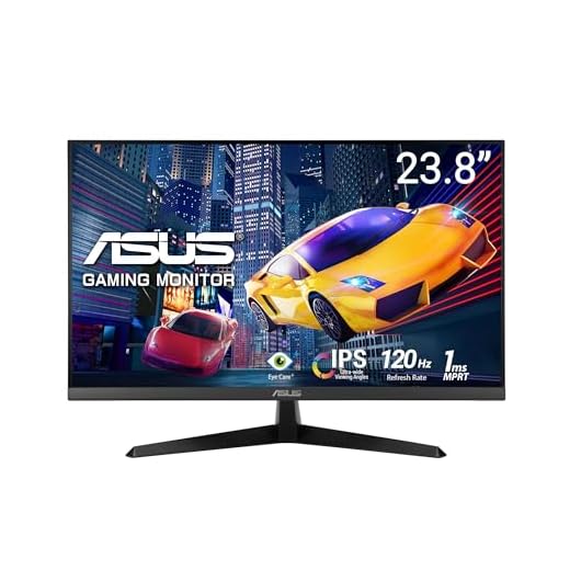 ASUS Eye Care VY249HGR - 24 Zoll Full HD Monitor - 120 Hz, 1ms MPRT, AdaptiveSync, GameFast Input - IPS Panel, Vesa 100x100, 16:9, 1920x1080, D-Sub, HDMI